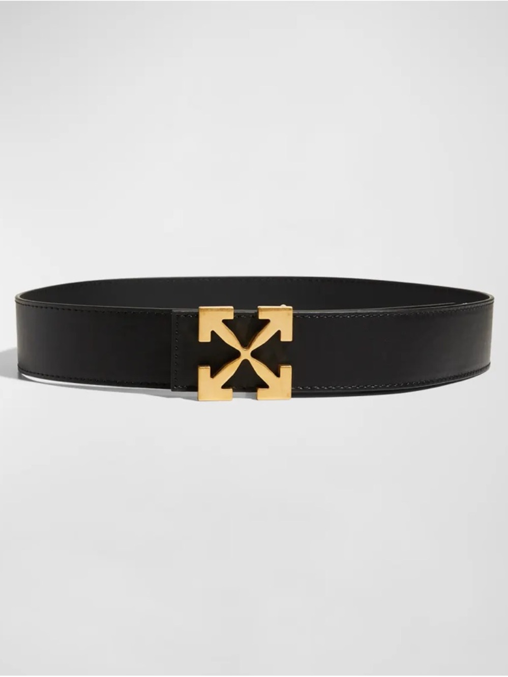 OFF-WHITE Women’s Belt with Gold Arrow Buckle